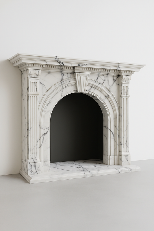 Calacatta Marble Fireplace Mantel