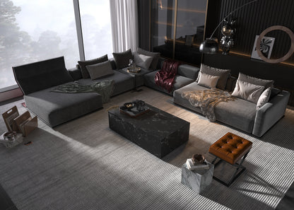Saturation White Marble Center Coffee Table